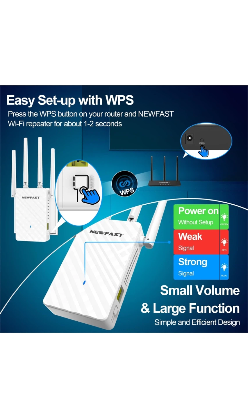 NEWFAST WiFi Extender/Repeater - Like New! - photo 2