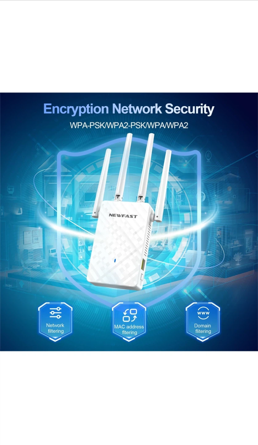 NEWFAST WiFi Extender/Repeater - Like New! - photo 3