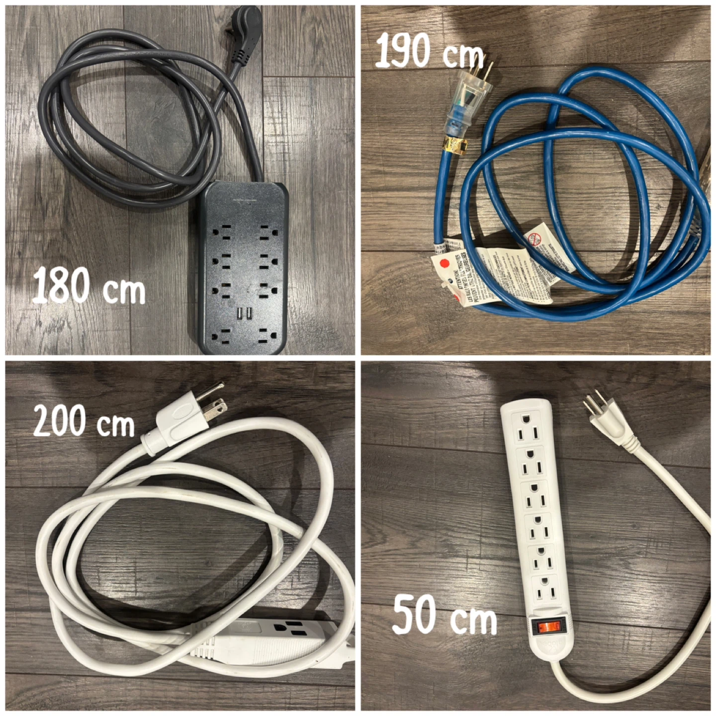 Variety of Power Extension Cords