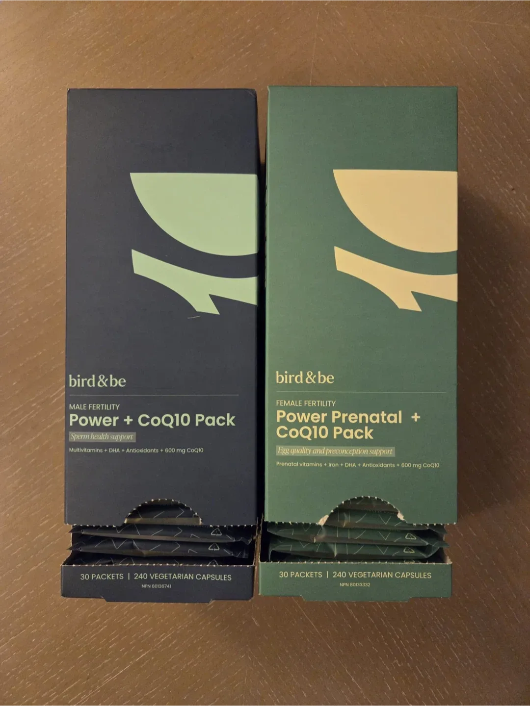 Bird & Be Fertility Supplements – Male and Female Packs