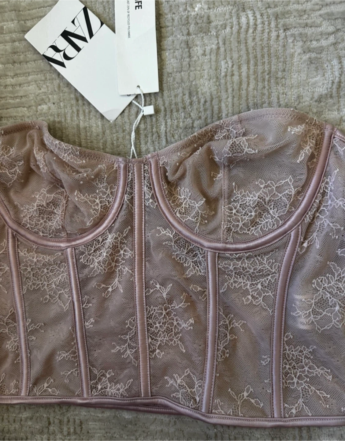 New Zara Lace Bustier Top - photo 2