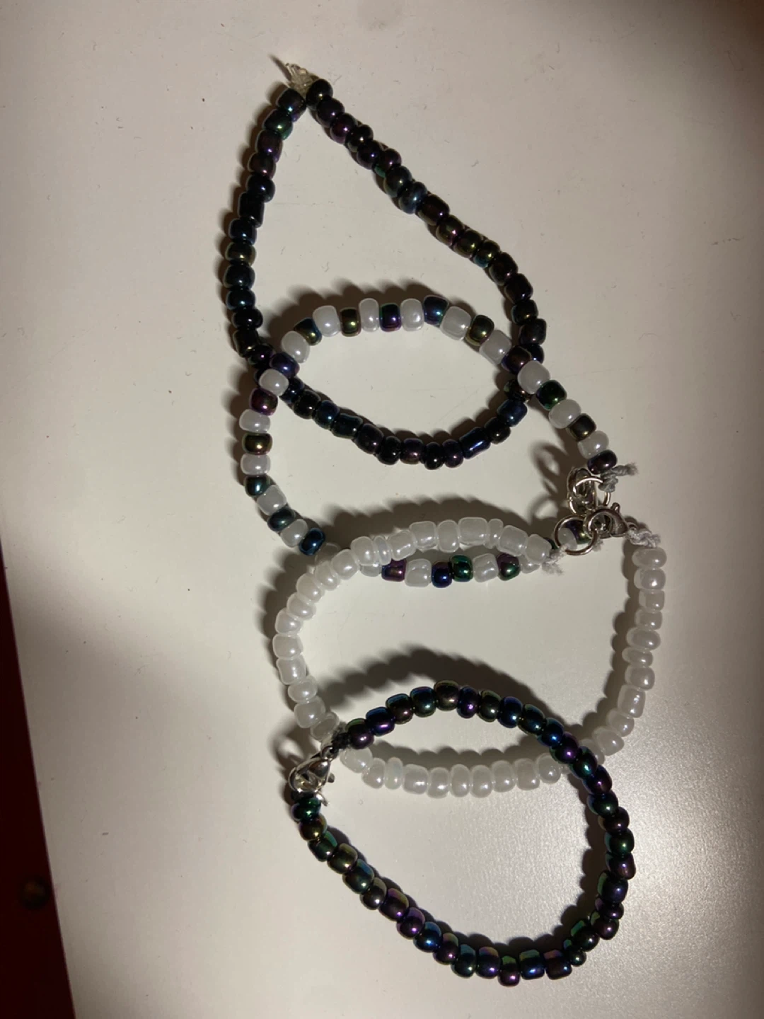 Handmade Beaded Bracelets - Set of 4