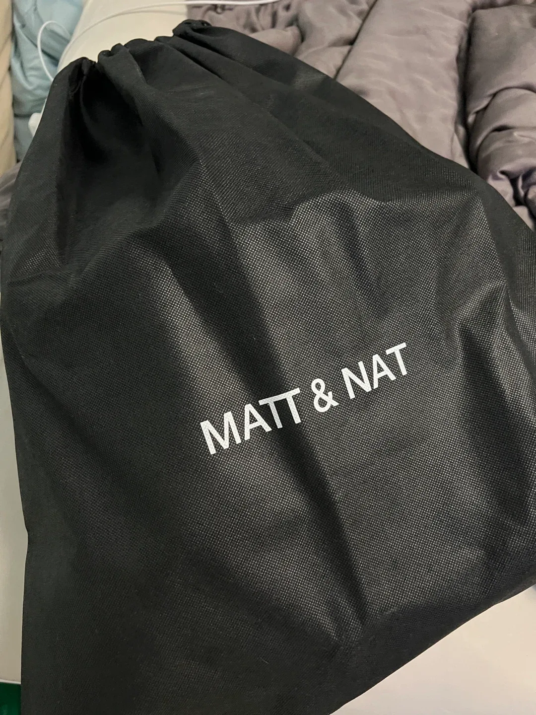 Vegan leather Matt & Nat Black Backpack image indicator(8)