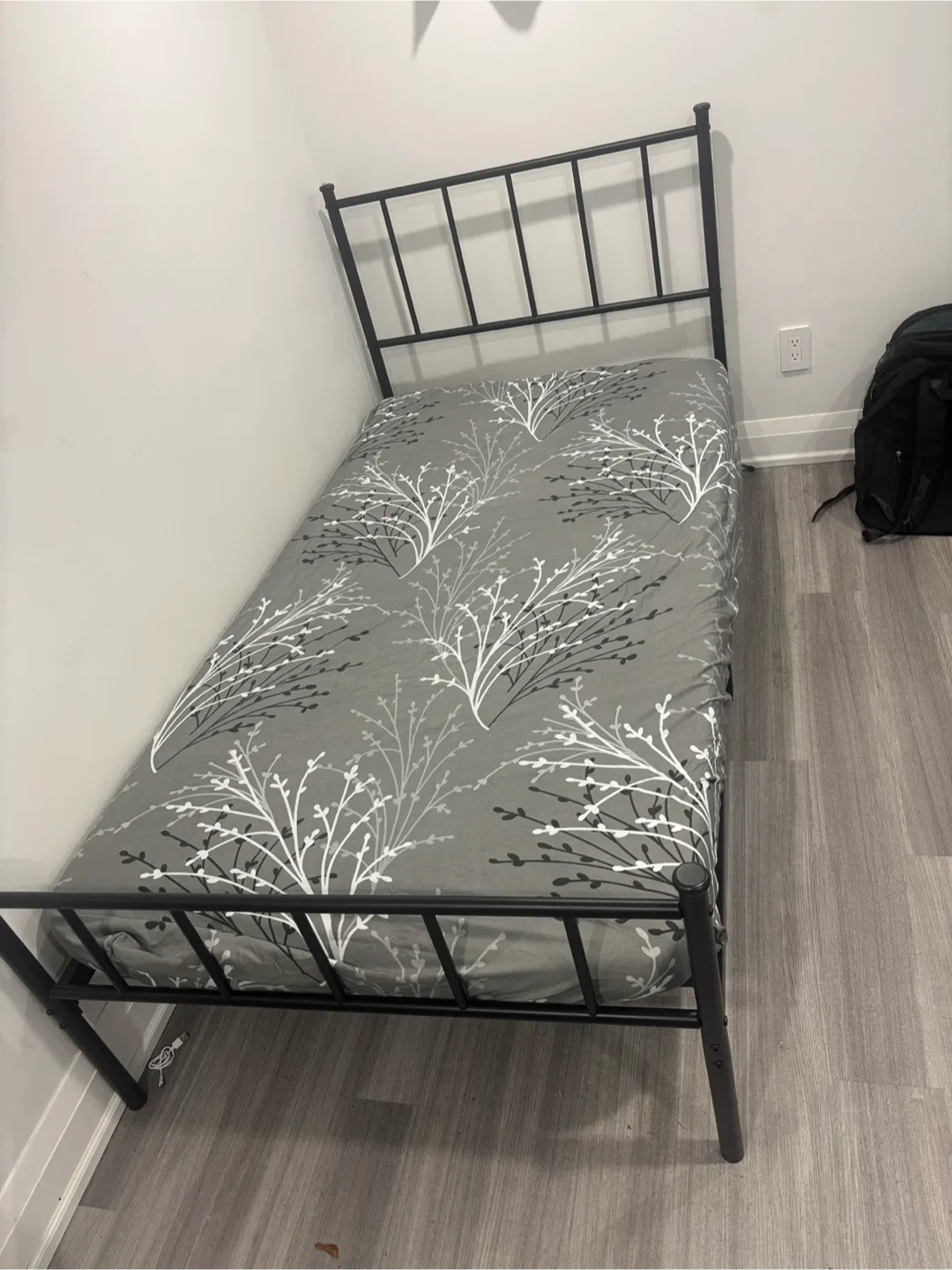 Black Metal Twin Bed Frame