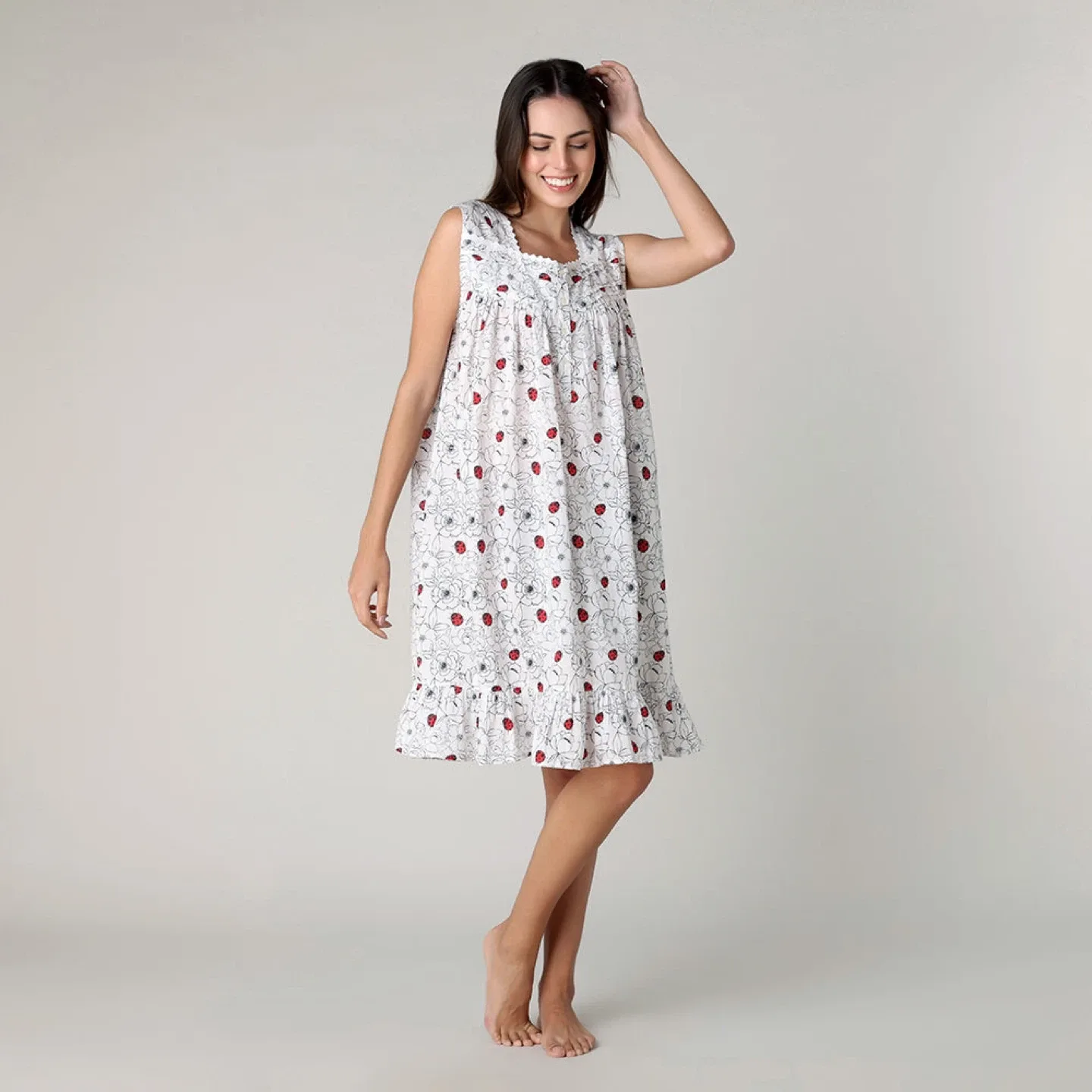 Victorian Classics 100% cotton Ladybug  Nightgown - XL image indicator(2)