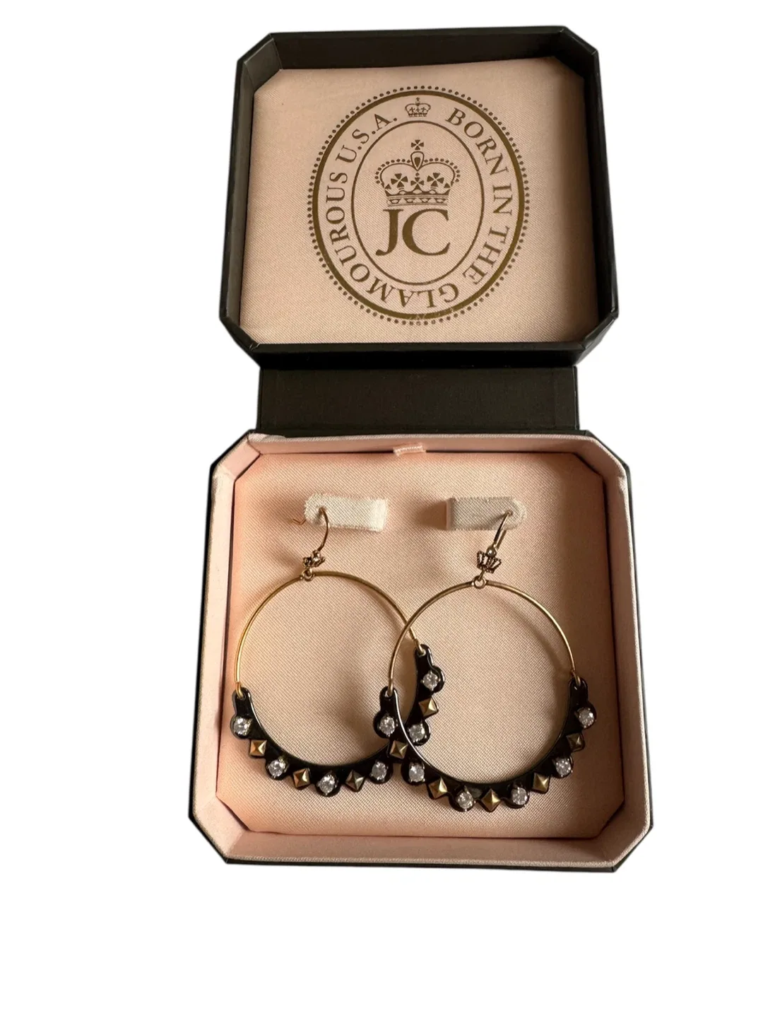 Juicy Couture Hoop Earrings in Box