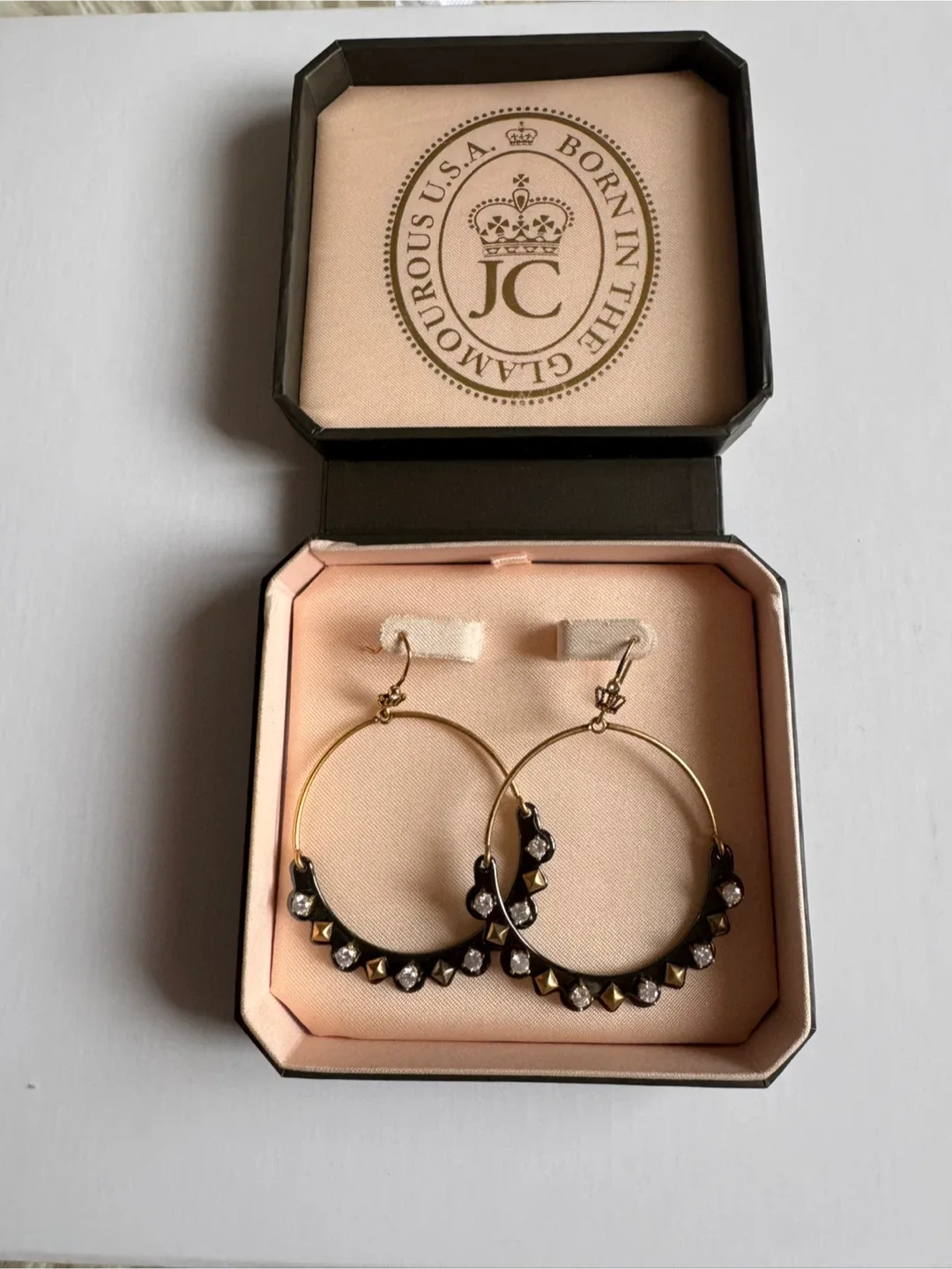 Juicy Couture Hoop Earrings in Box image indicator(2)
