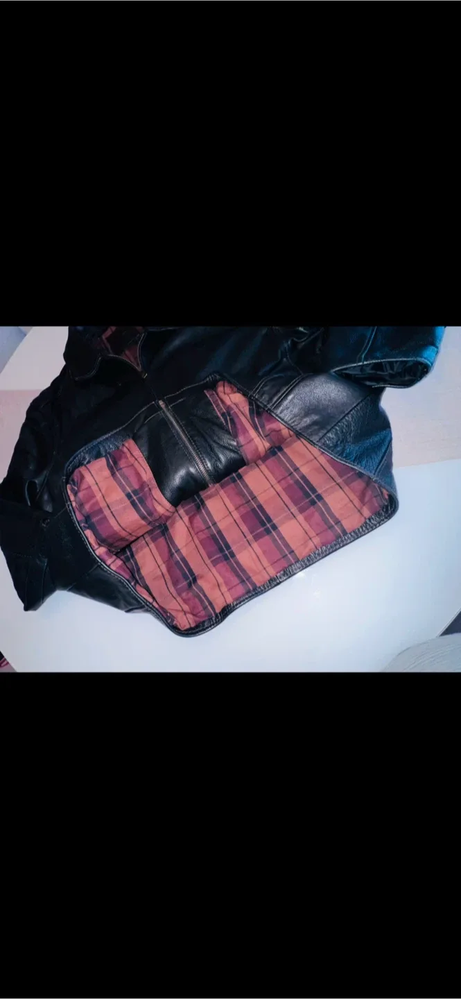 Dockers XXL Black Leather Jacket image indicator(3)