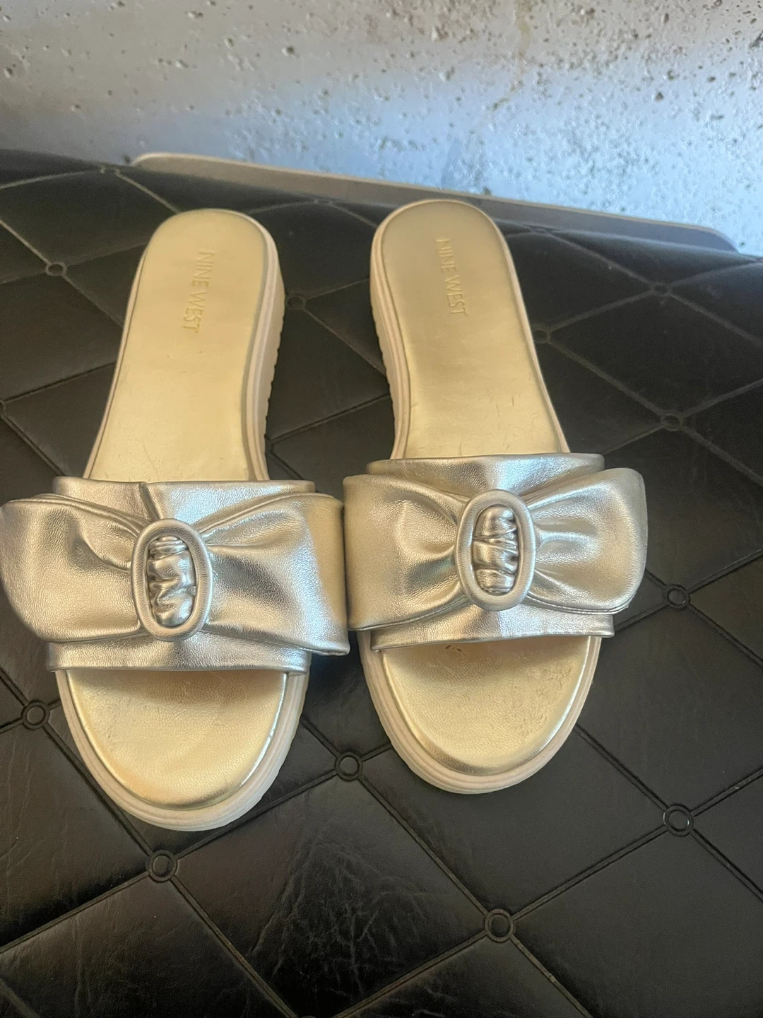 Nine West Gold Sandals - Size 8