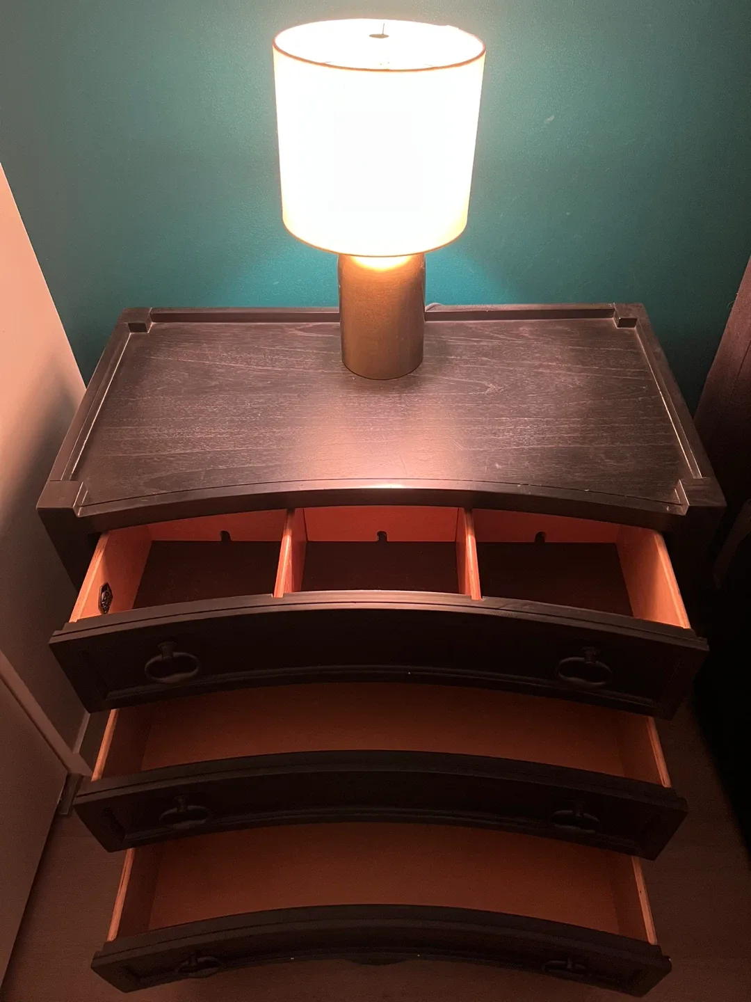 3 Drawer Nightstand with Charging Station image indicator(4)