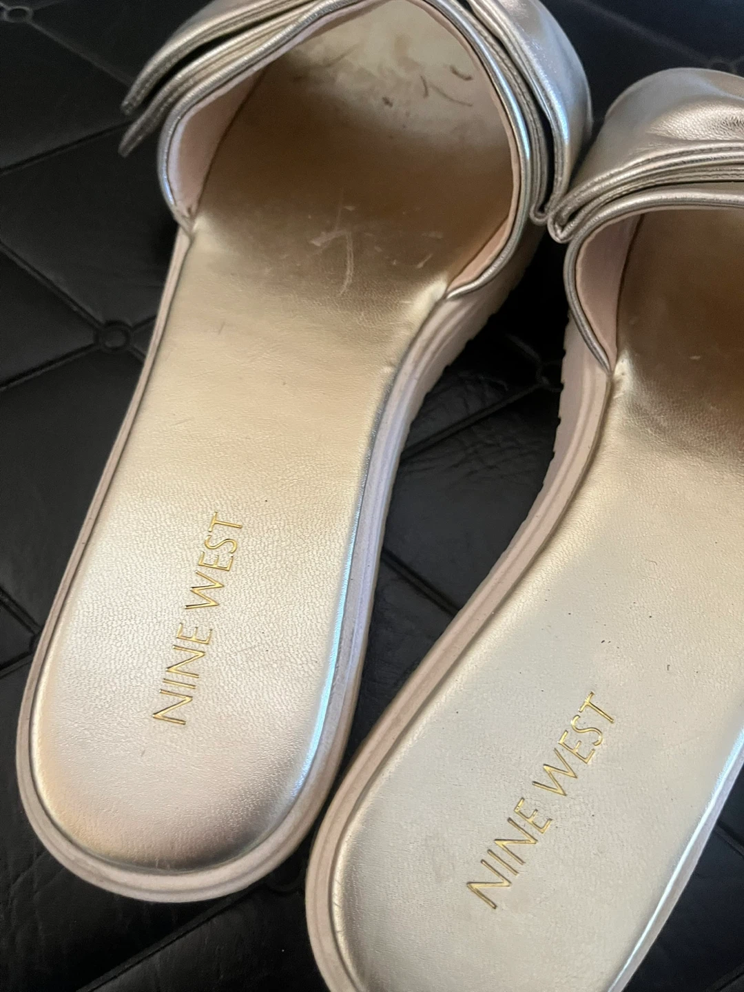 Nine West Gold Sandals - Size 8 - photo 3