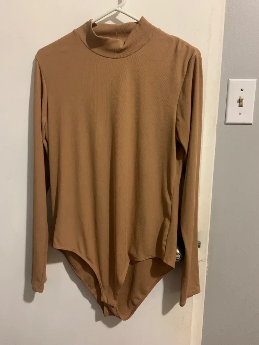 Brown Long Sleeve Bodysuit