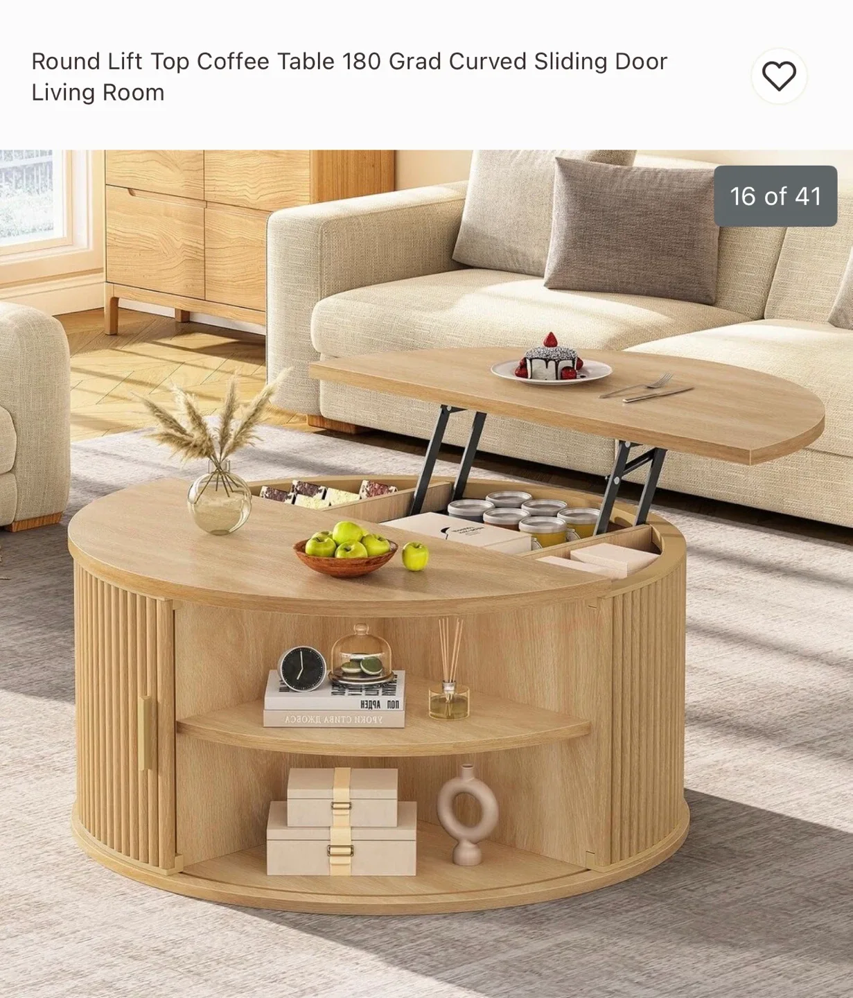 Round Lift Top Coffee Table from Bed Bath and Beyond image indicator(9)