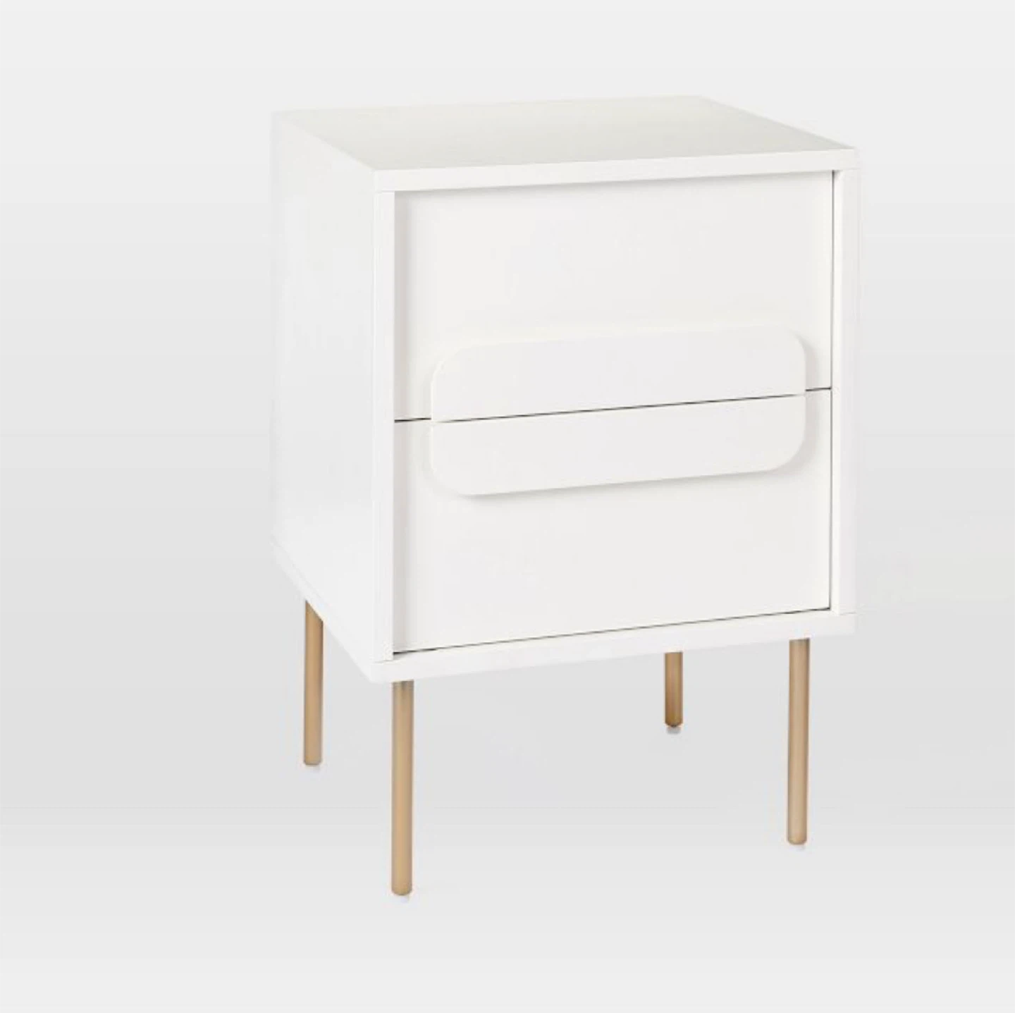 West Elm Gemini White Nightstands