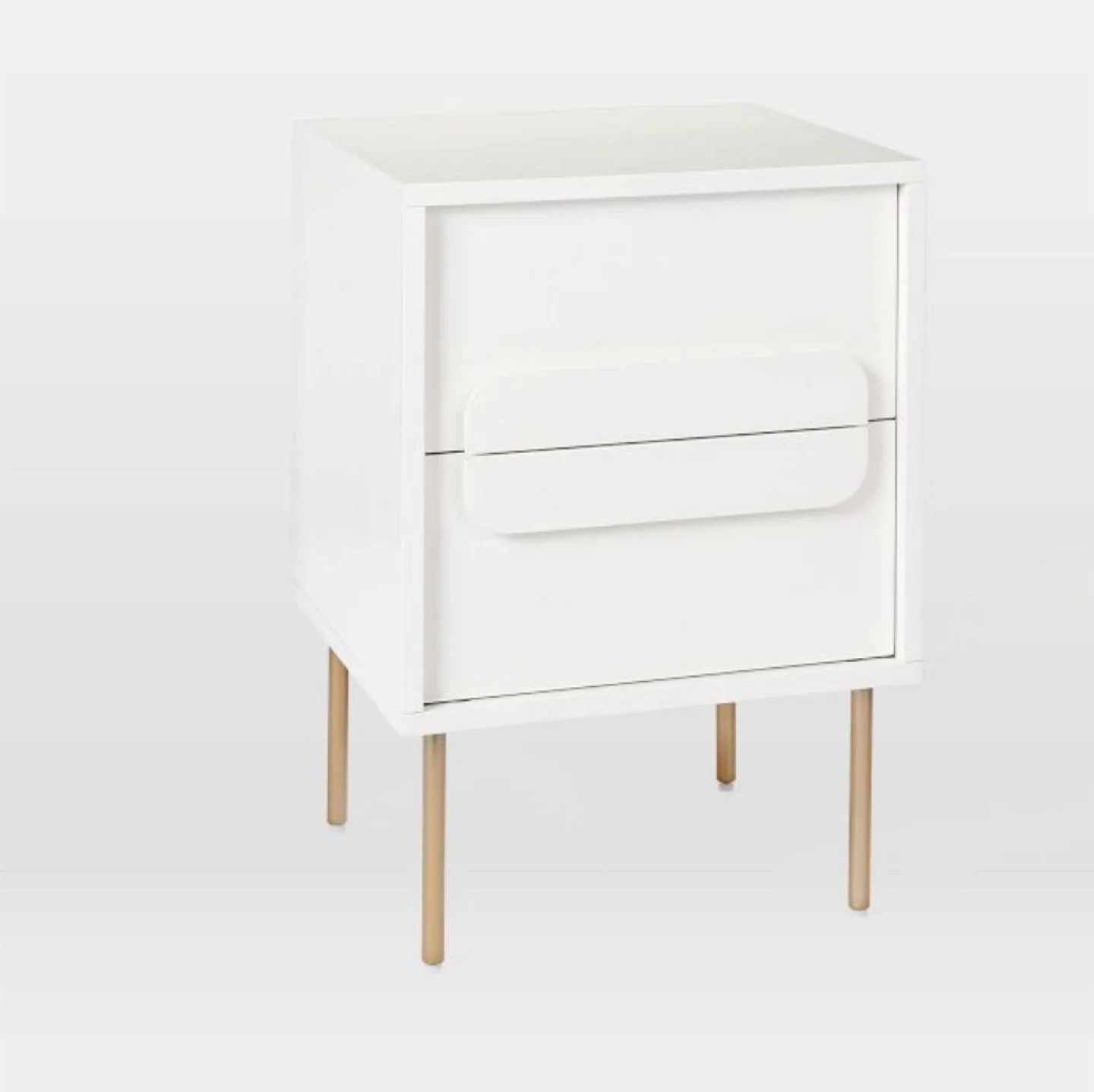 West Elm Gemini White Nightstands