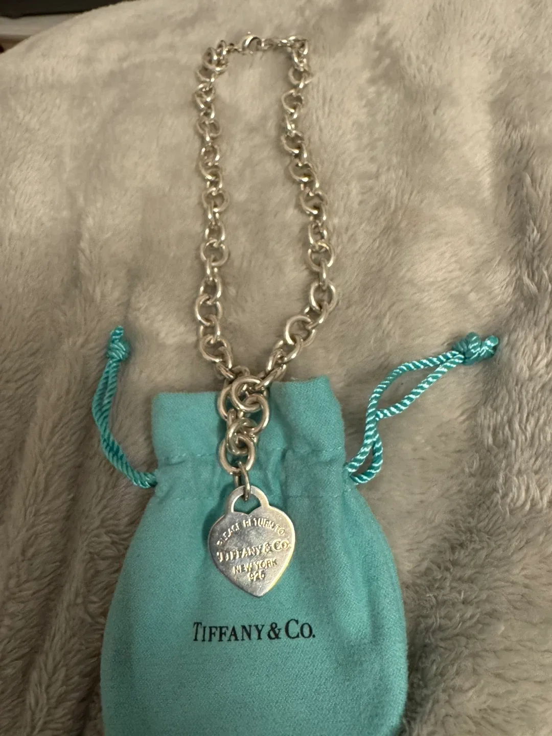 Return to Tiffany Heart Tag Chain Link Choker