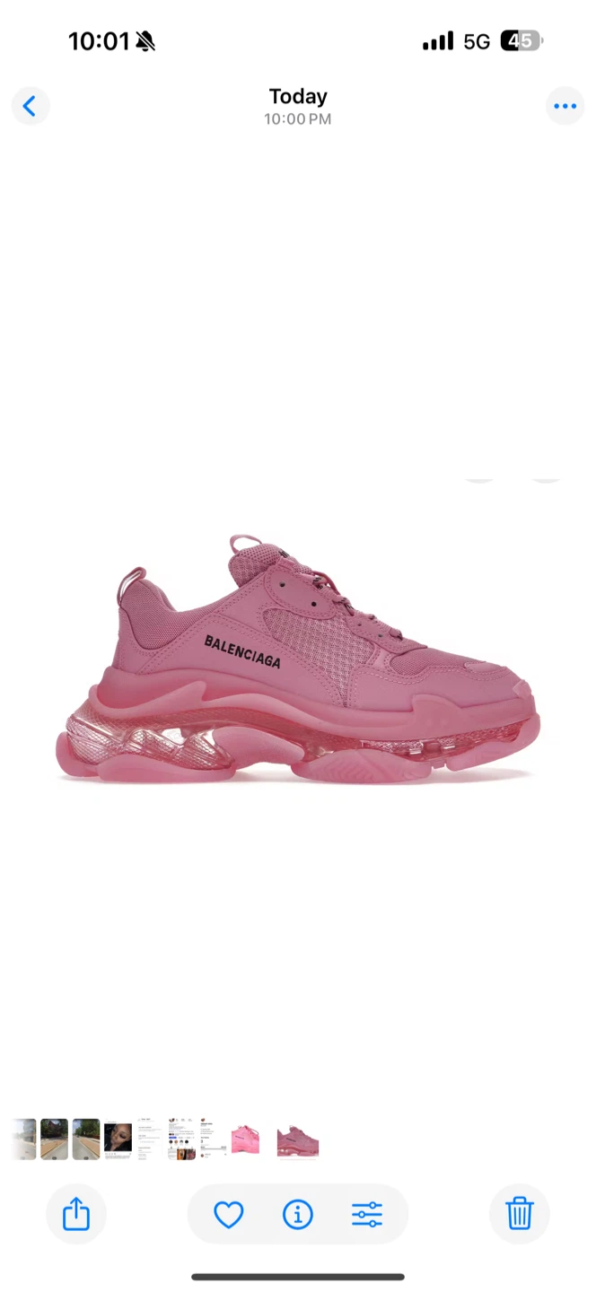 Balenciaga Triple S Pink Sneakers