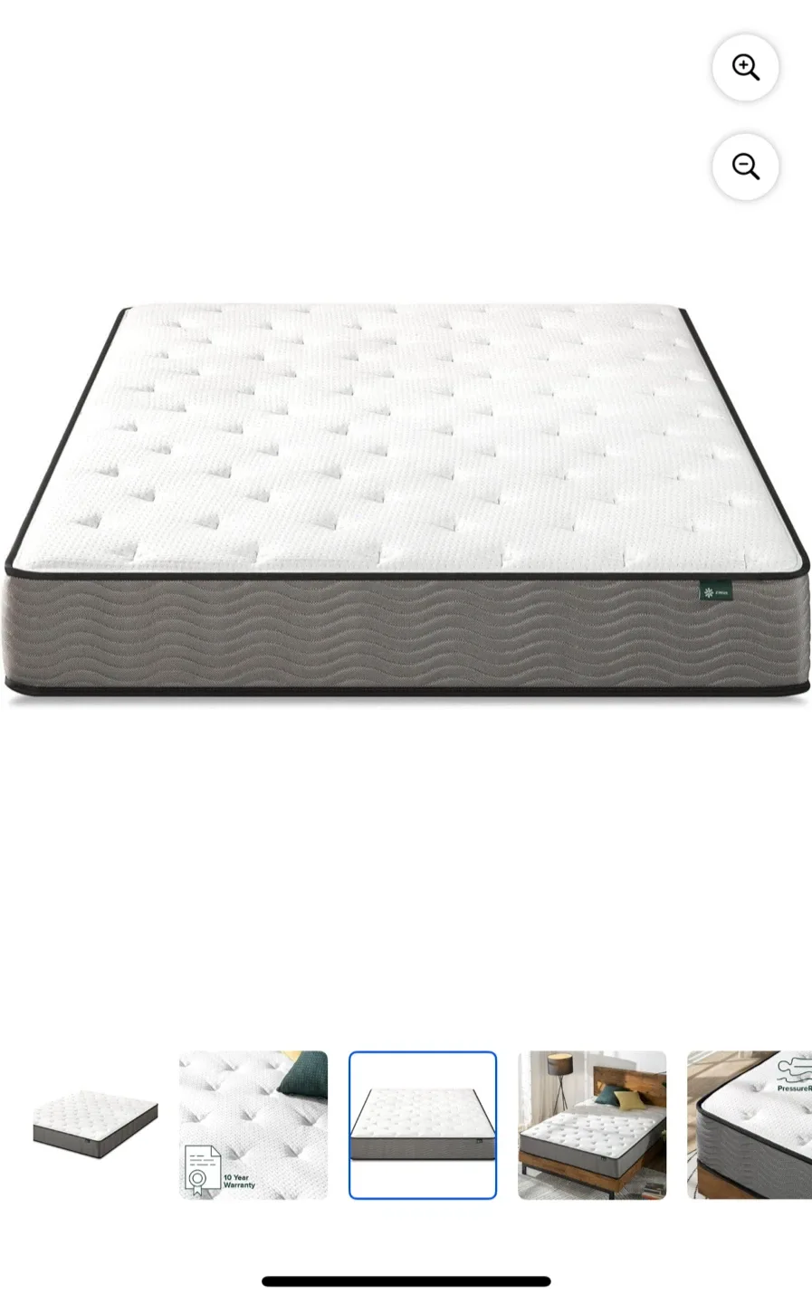 Zinus 10 Inch Hybrid Mattress (King Size) ✨ image indicator(5)
