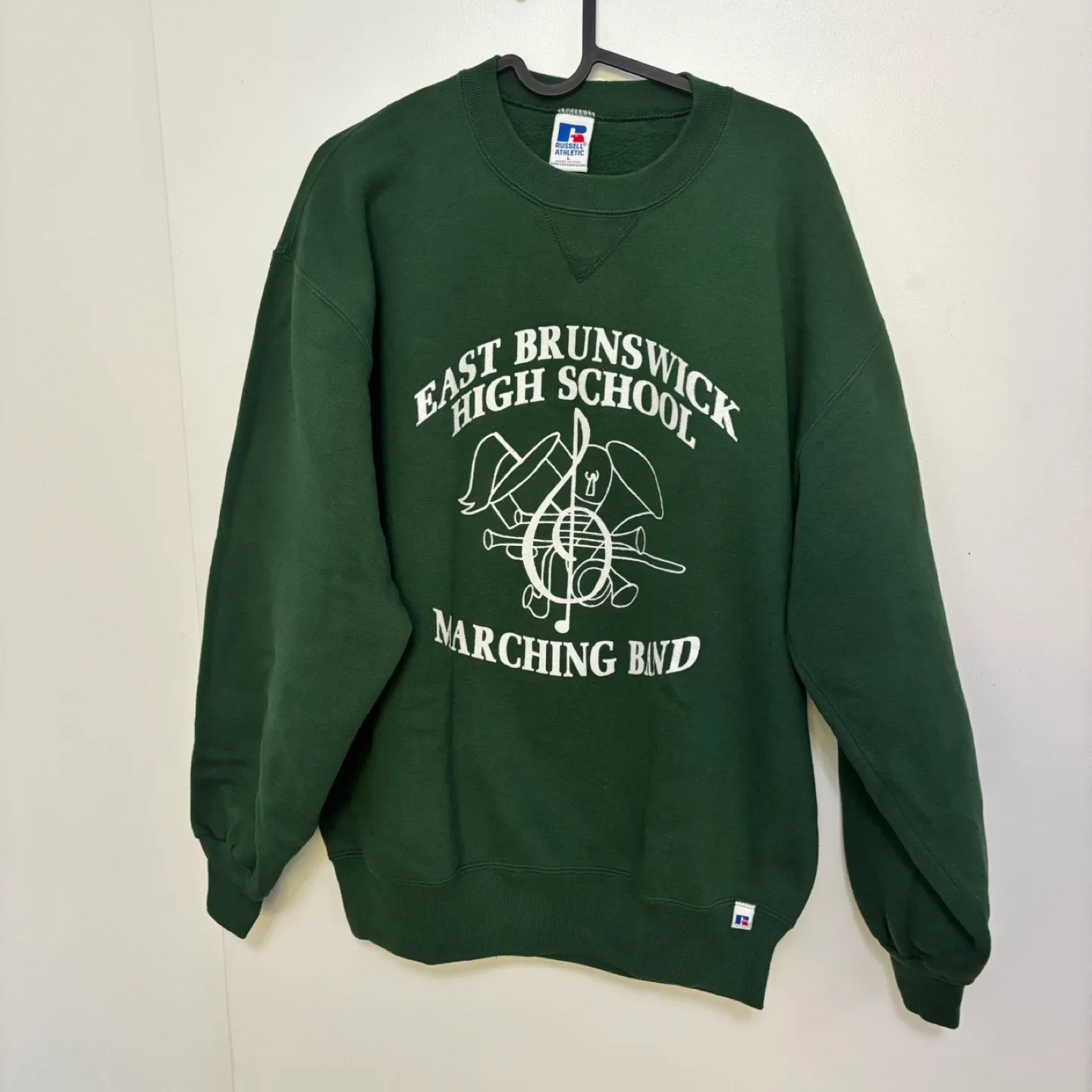 Russell Athletic Green Sweatshirt - Size L