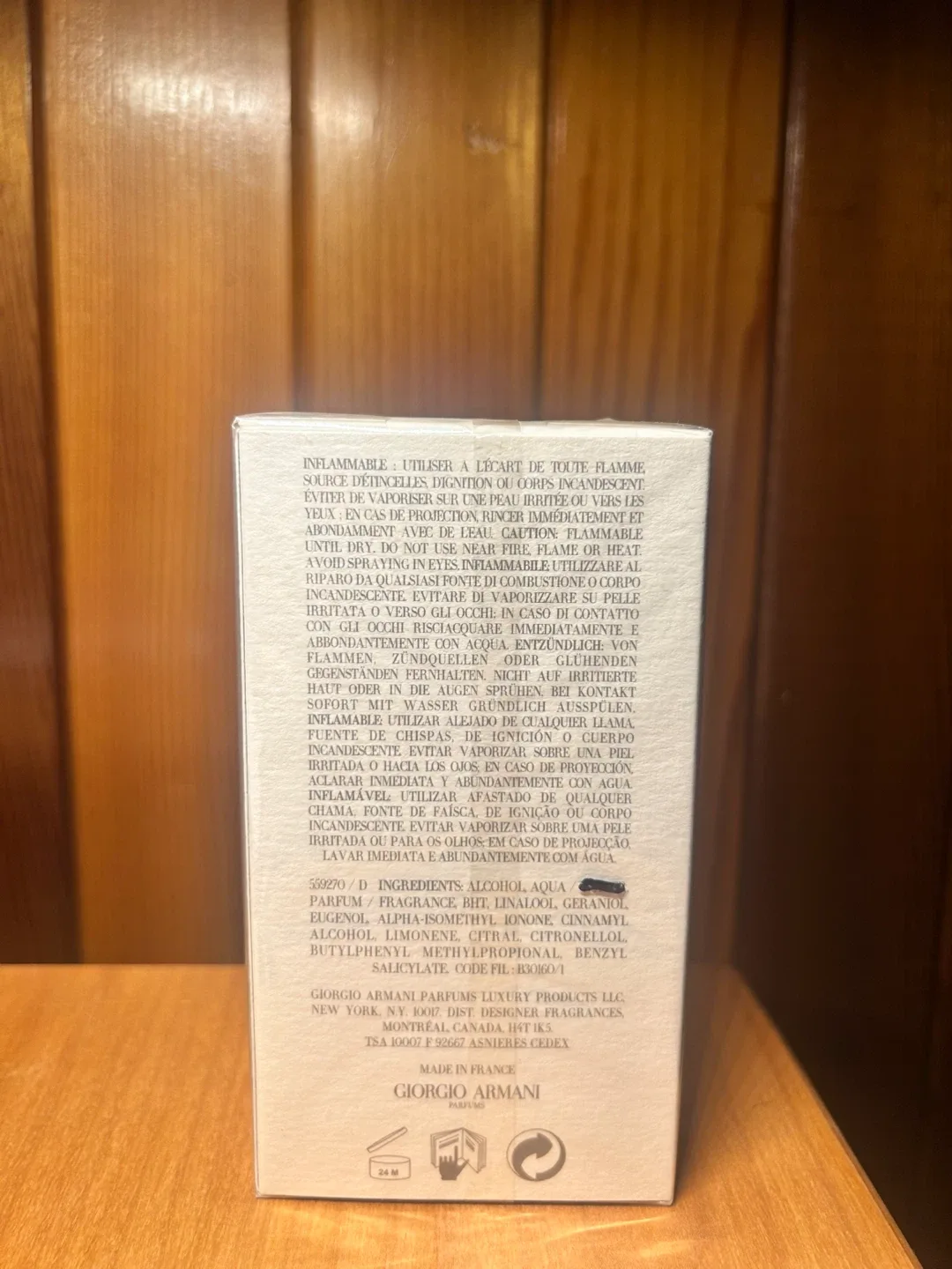 ACQUA DI GIO EDT 100ML (UNOPENED) image indicator(2)