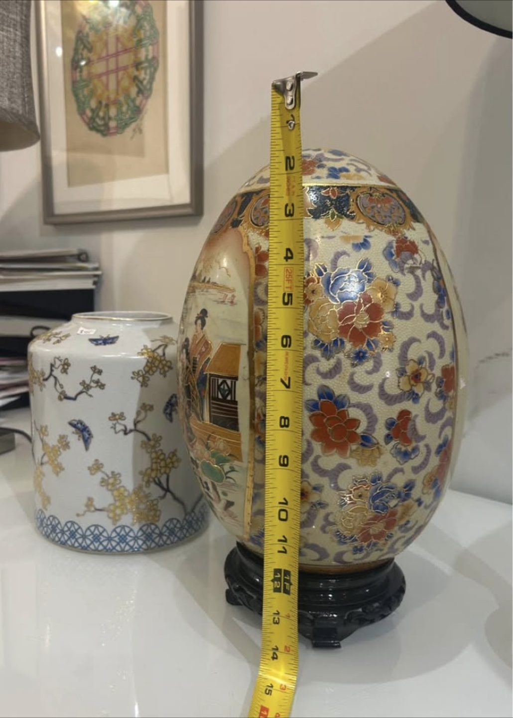 Decorative Egg Figurine - Asian Design - photo 2