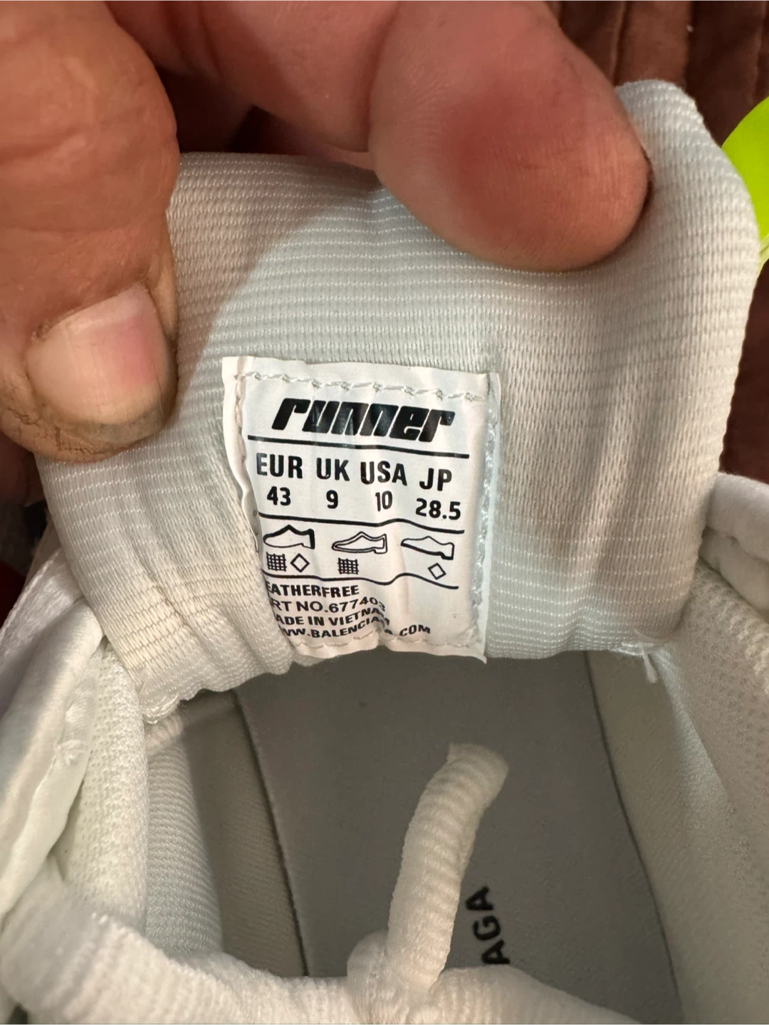 Balenciaga Runner Sneakers, Size US 10 - photo 3