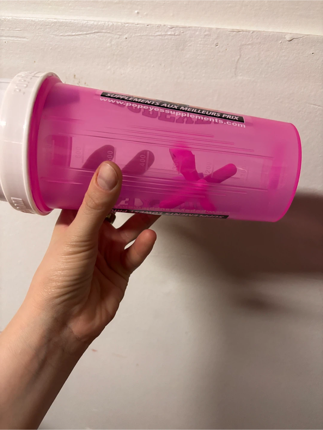 Popeye's Supplements Pink Shaker Bottle - photo 3