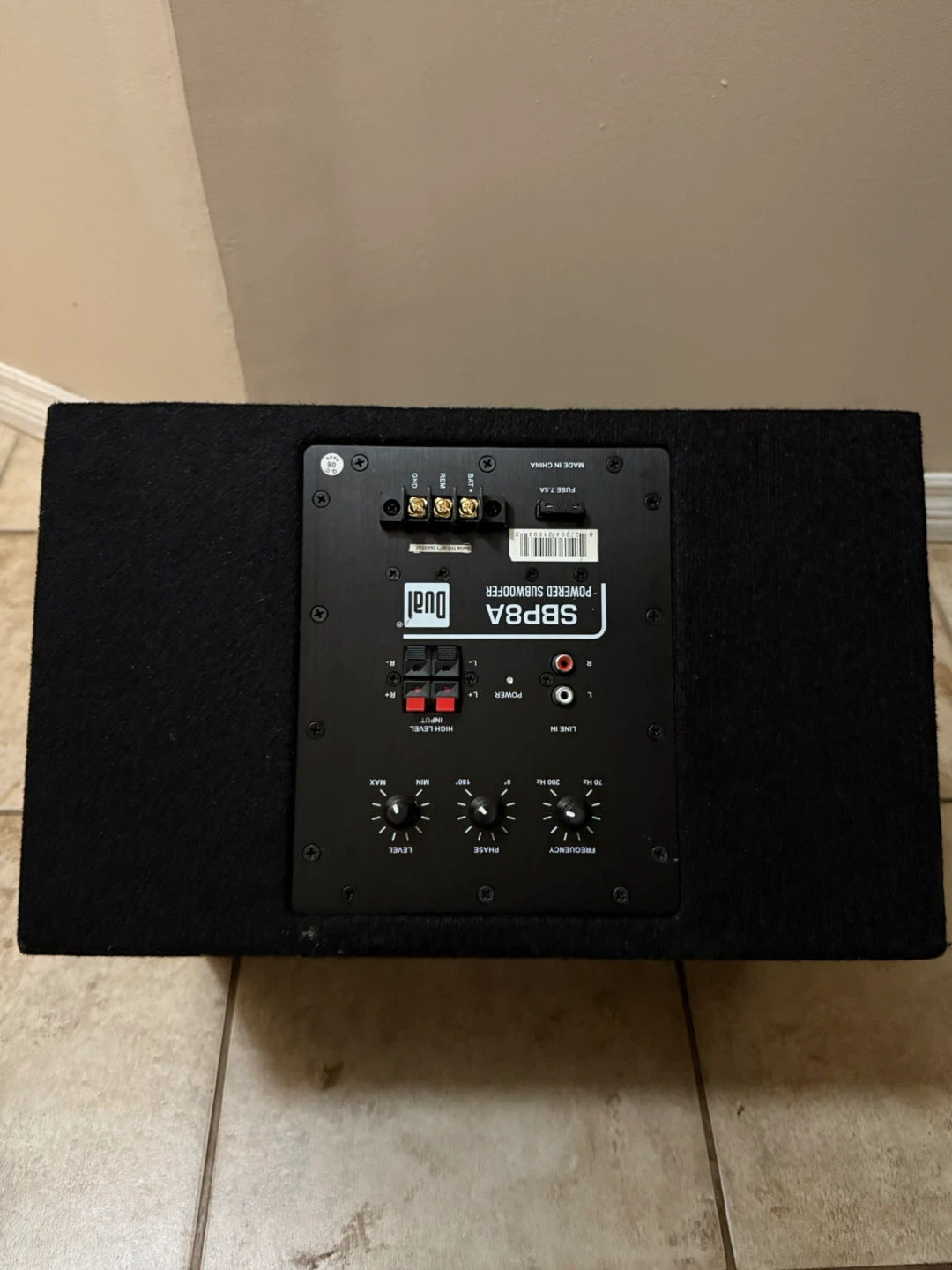 Dual SBP8A 8" Powered Bandpass Subwoofer