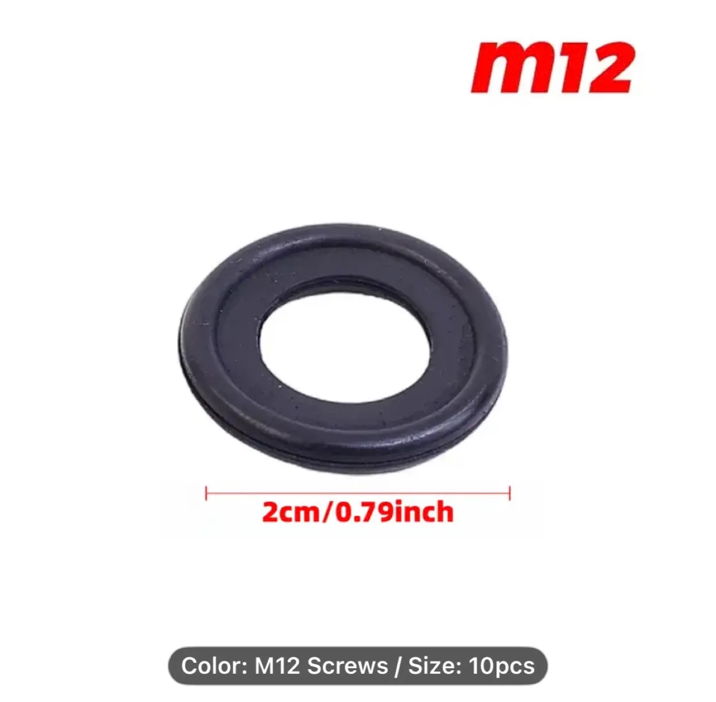 Car Sealing Oil Drain Plug Gasket Washer Replacement 12M image indicator(2)