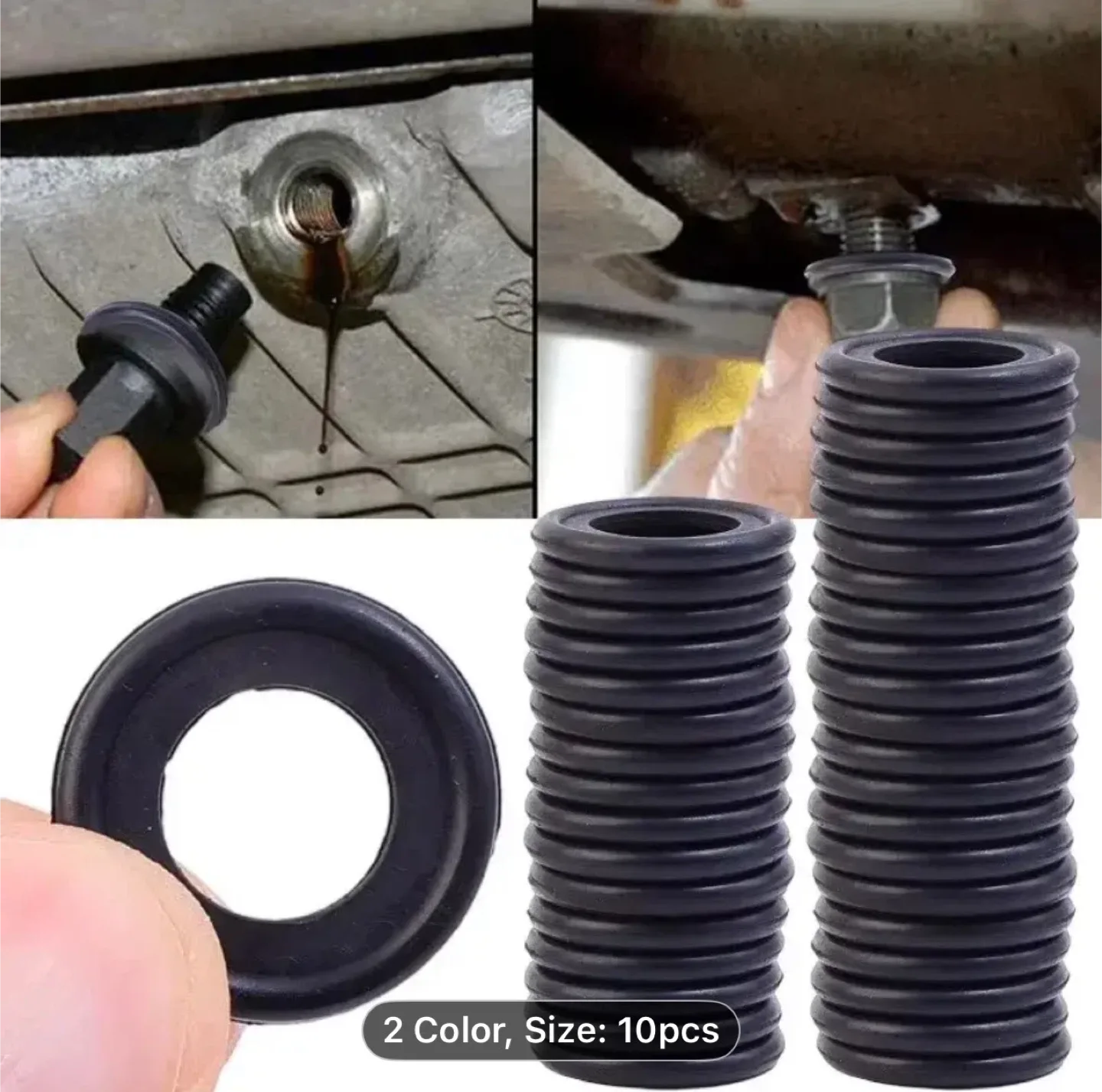 Car Sealing Oil Drain Plug Gasket Washer Replacement 12M image indicator(4)