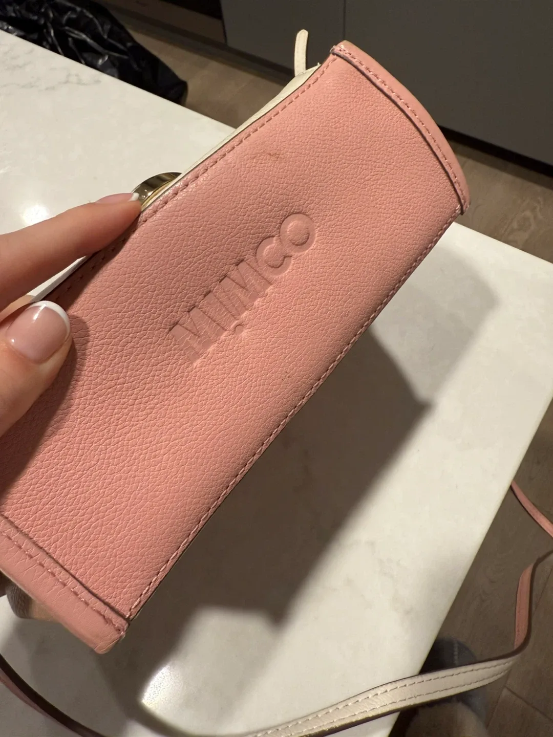 Mimco Pink/Beige Leather Handbag image indicator(3)