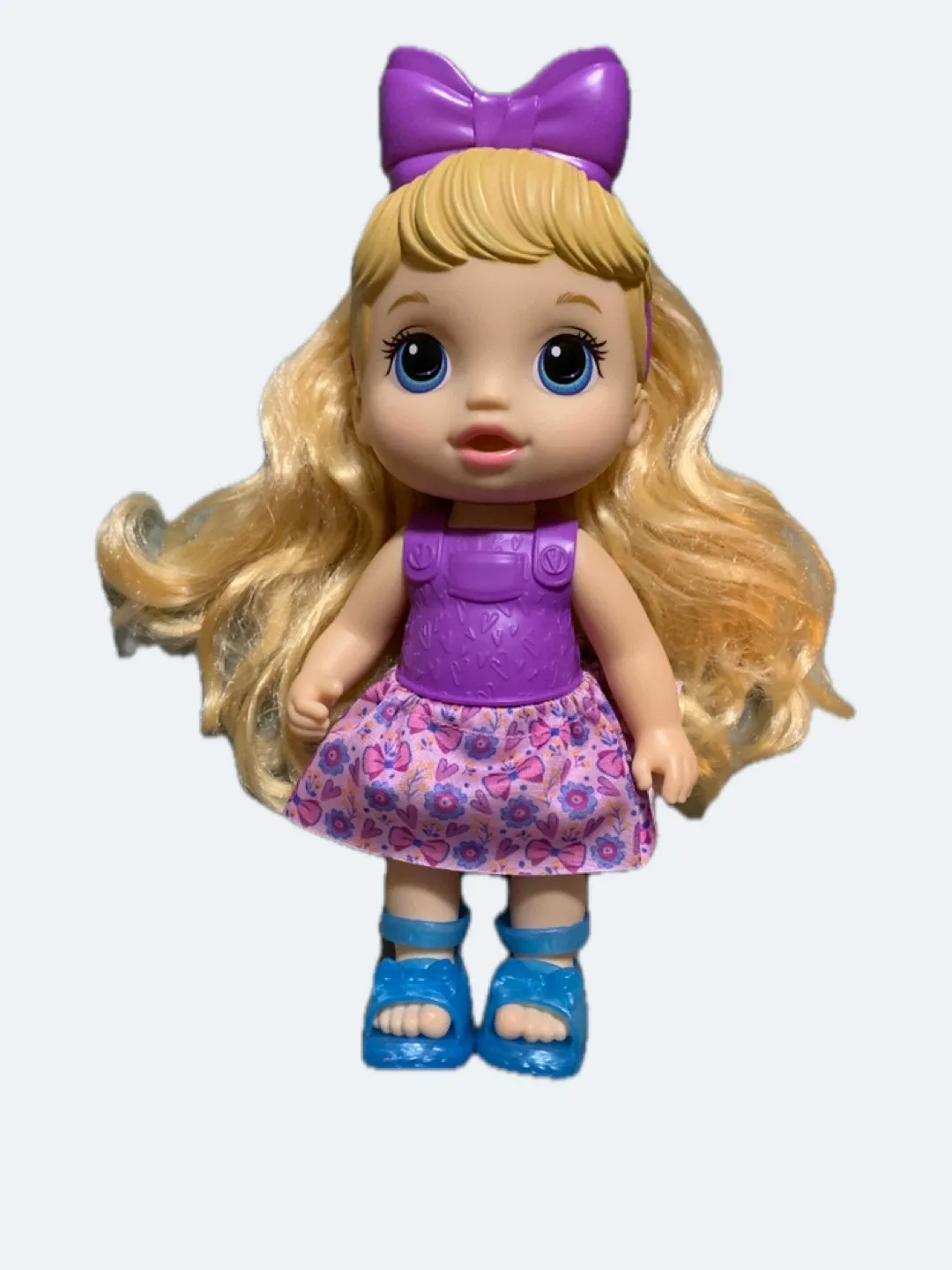 Baby Alive Doll - Blonde Hair, Purple Outfit