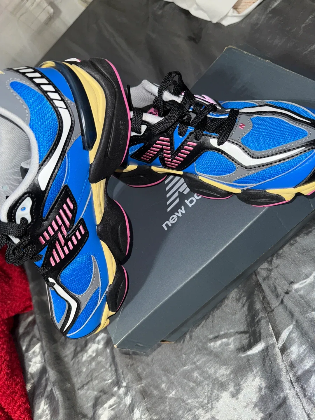 Size 6.5 New Balance x Raf Simons Ozweego Blue image indicator(3)