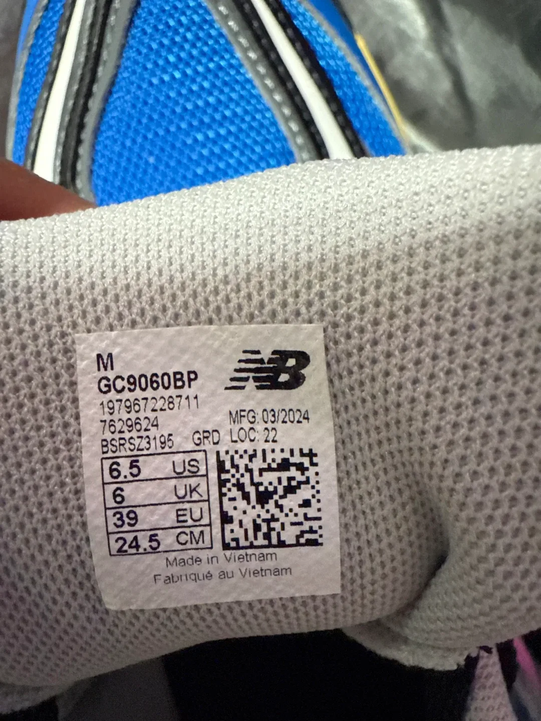 Size 6.5 New Balance x Raf Simons Ozweego Blue image indicator(7)