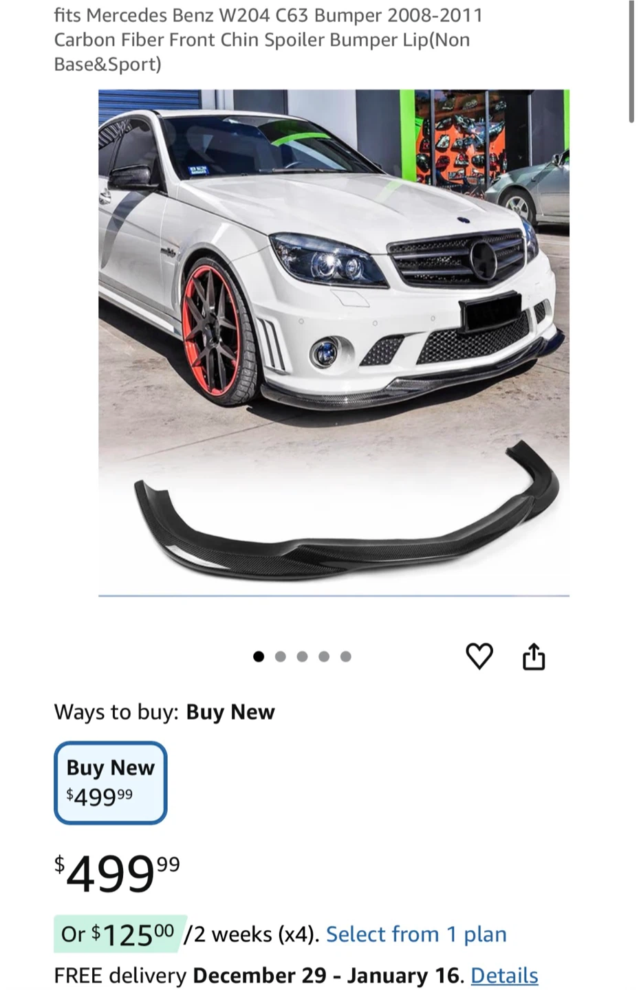 Mercedes-benz AMG front lip