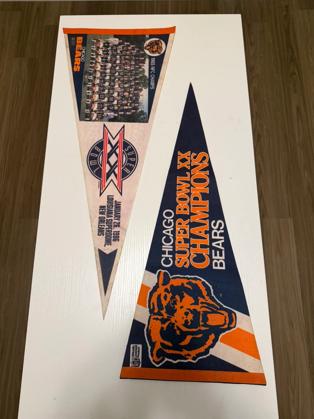 Chicago Bears Super Bowl XX Champions Pennants