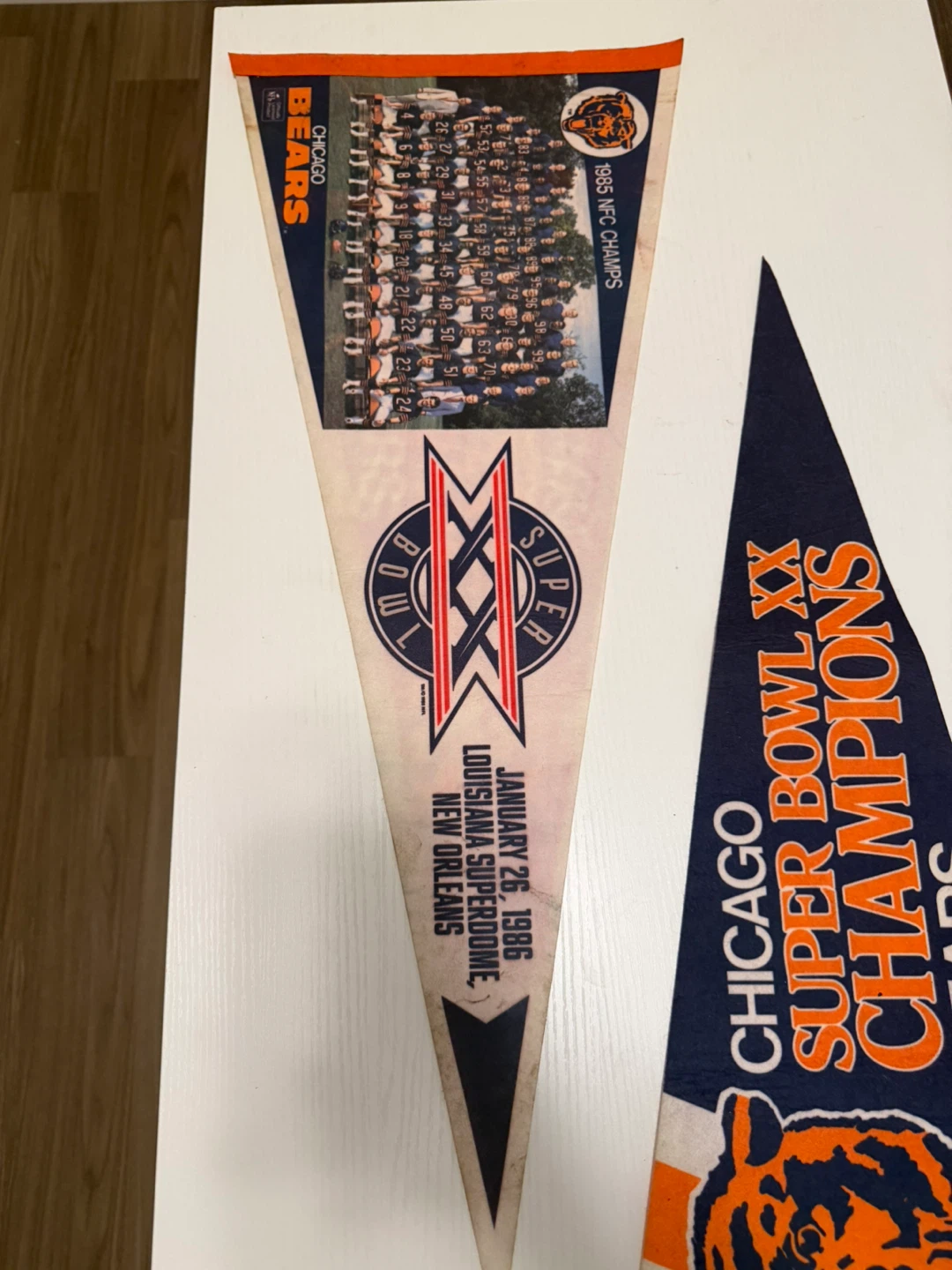 Chicago Bears Super Bowl XX Champions Pennants - photo 3