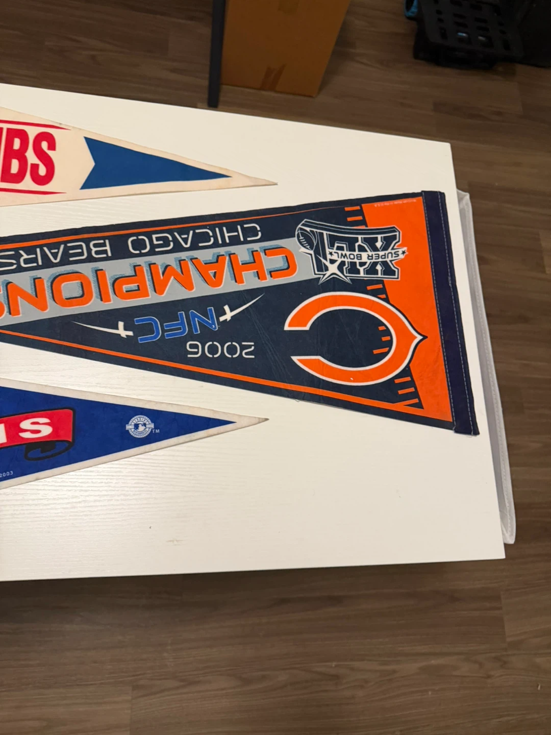 Vintage Chicago Cubs & Bears Pennants - photo 3