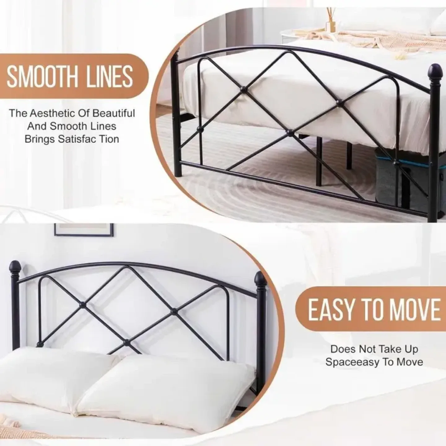 QUEEN Platform Bed Frame, No bed box needed image indicator(3)