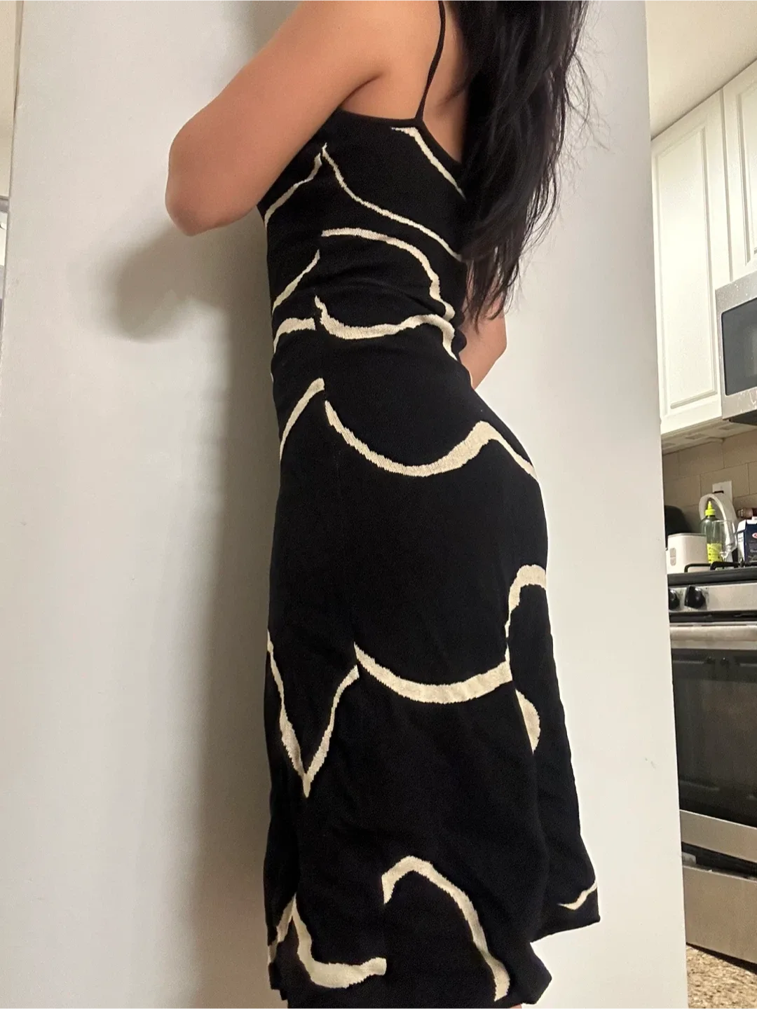 RIHOAS Black & White Dress - Size S image indicator(5)