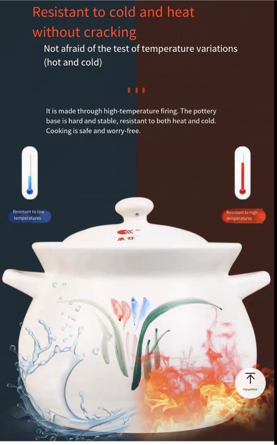 OFFSCH Ceramic Casserole Soup Pot image indicator(3)