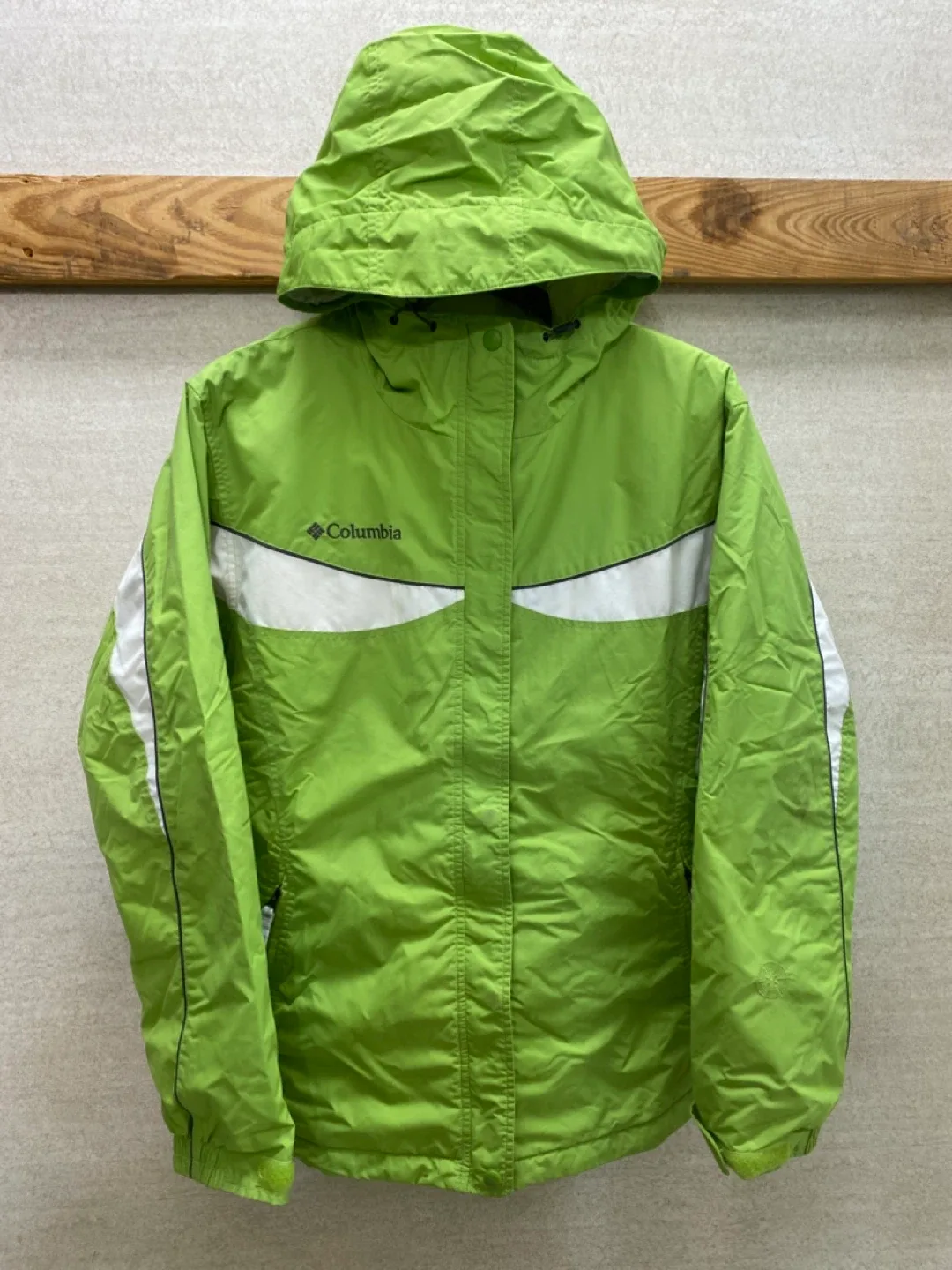 Columbia Waterproof Sherpa Lined Full Zip Hooded Jacket - L
