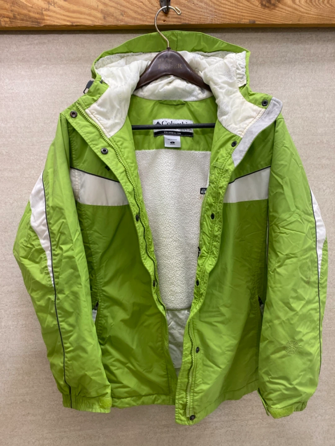 Columbia Waterproof Sherpa Lined Full Zip Hooded Jacket - L - photo 3