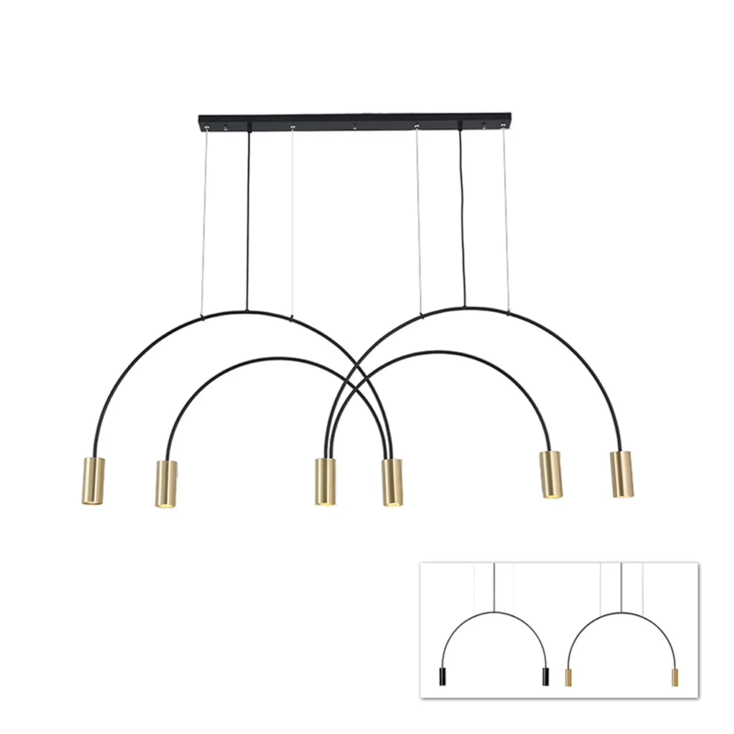 Chandelier Minimalism Post Modern arcuate Led image indicator(3)