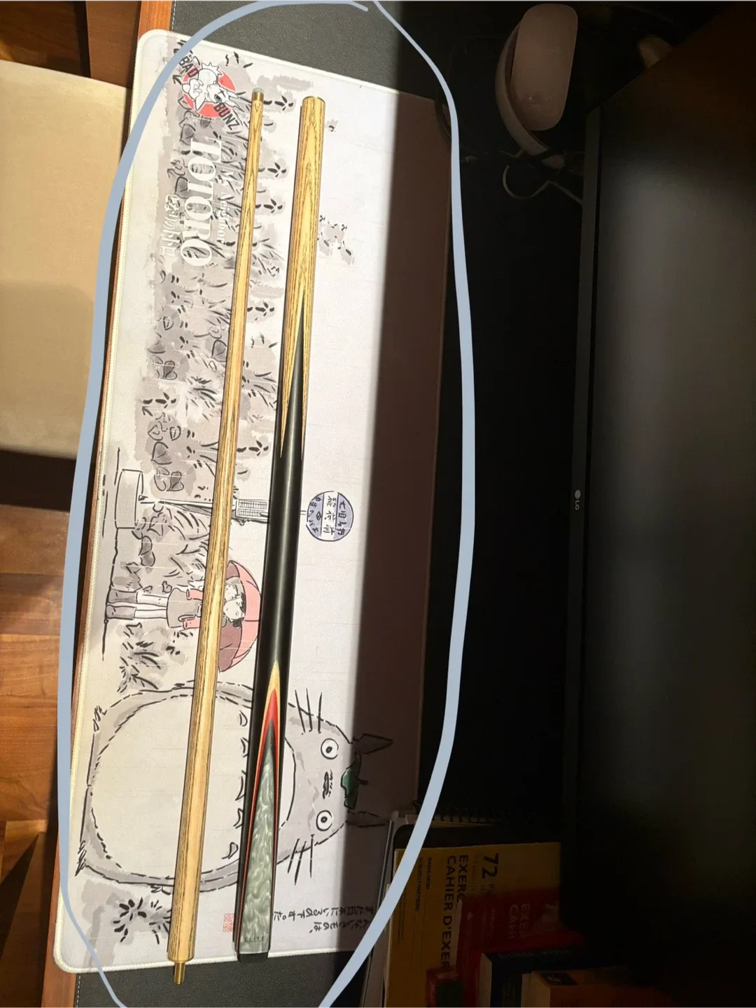 Elite ELSNK13 Snooker Cue / pool cue- Wood & Black/Red