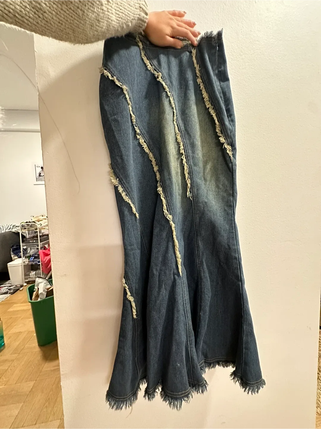 Denim Mermaid Maxi Skirt -  Cider