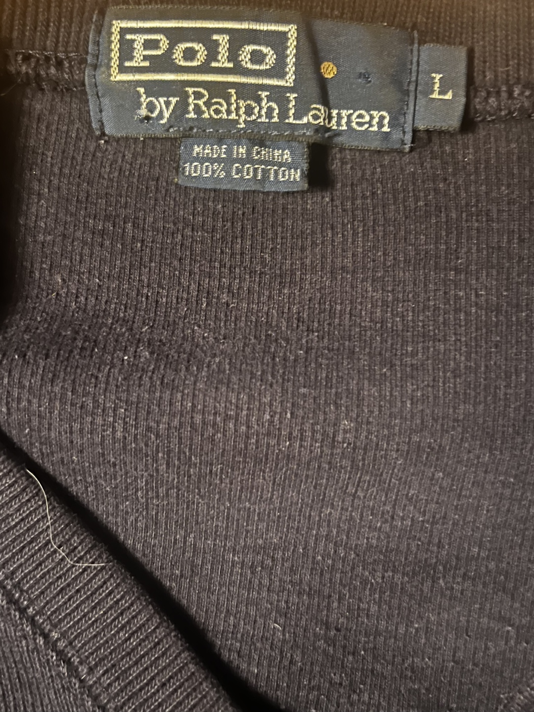 VINTAGEPolo Ralph Lauren V-Neck Sweater - Size L - photo 2