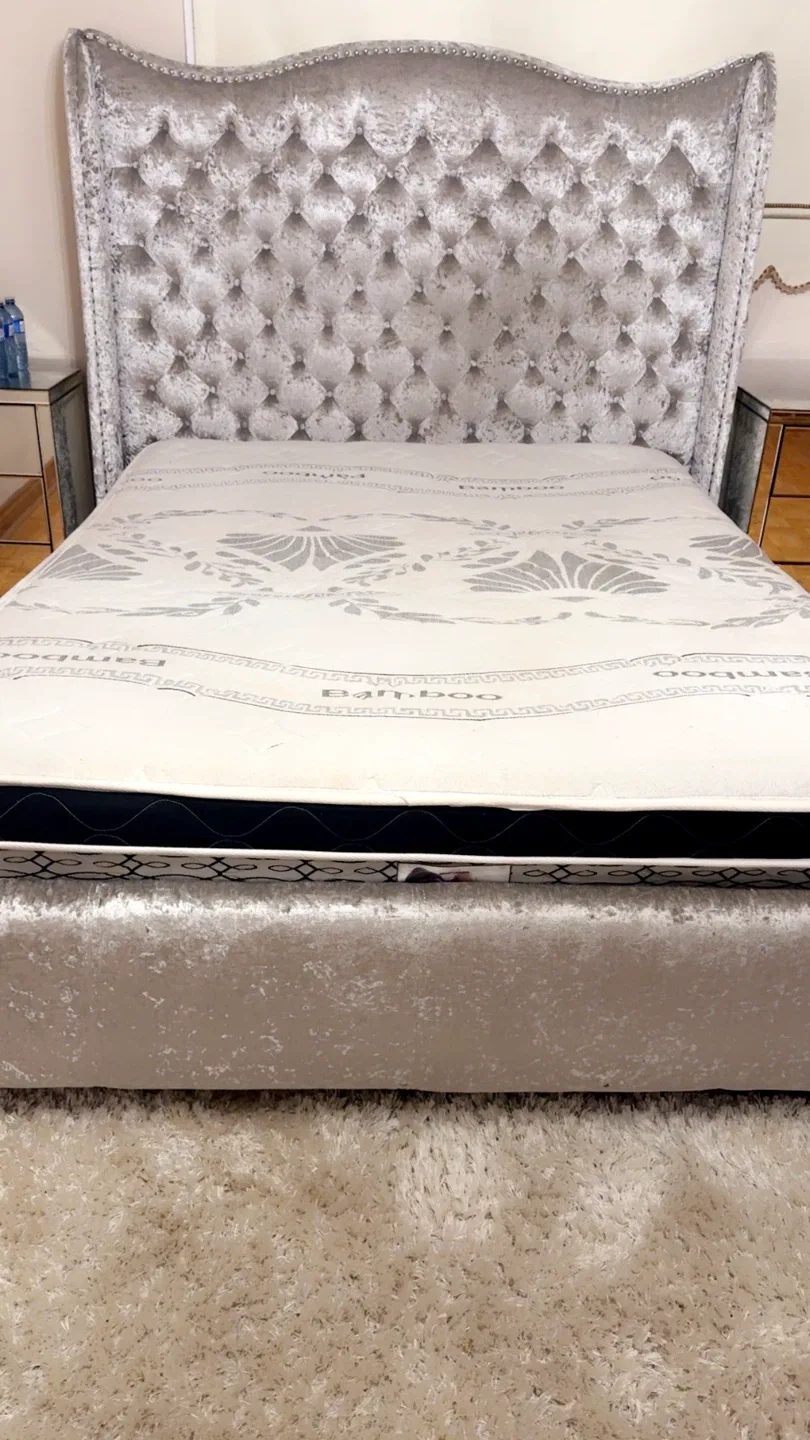 Upholstered Bed Frame with Bamboo Mattress image indicator(3)