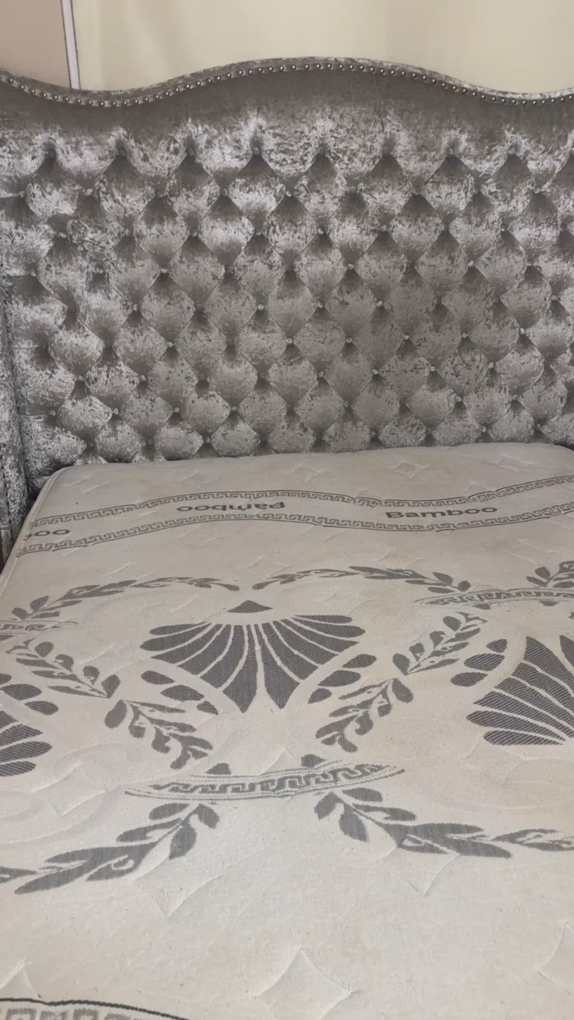 Upholstered Bed Frame with Bamboo Mattress image indicator(2)