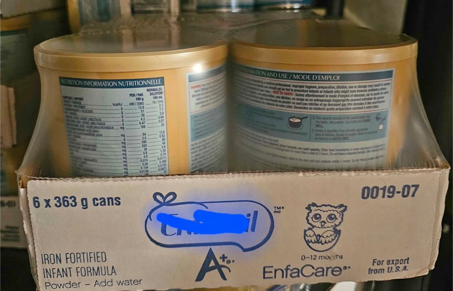 Enfamil A+ EnfaCare Infant Formula (6 x 363g)